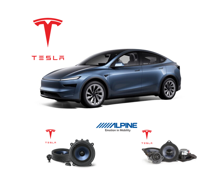 테슬라 프론트 알파인 스피커 패키지 (무손상 OEM Fit)