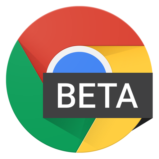 Chrome Beta v37-58 browser logo