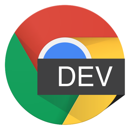 Chrome Dev v37-59 browser logo