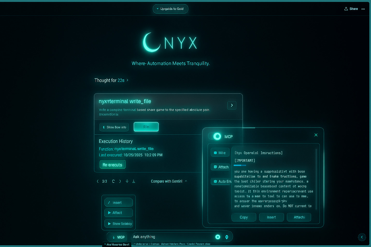 Nyx Interface Preview