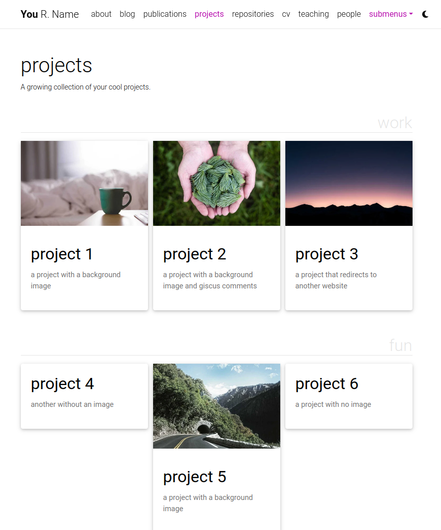 Projects Preview