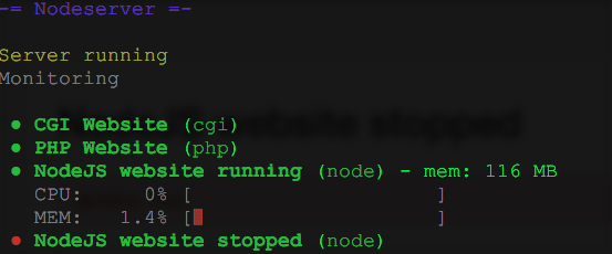 nodeserver status