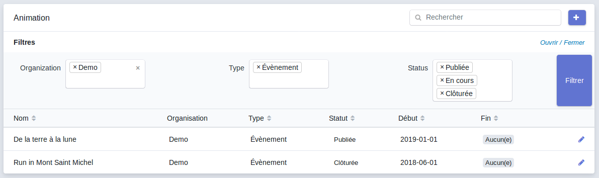 Embedded list example