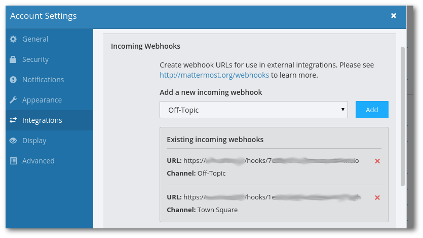 mattermost integrations