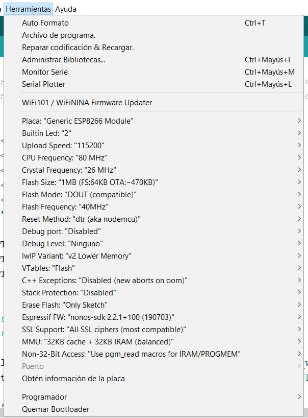 ArduinoIDE configuration