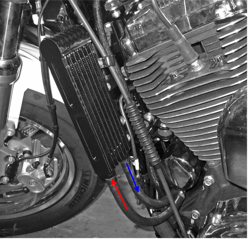 oil cooler instalado