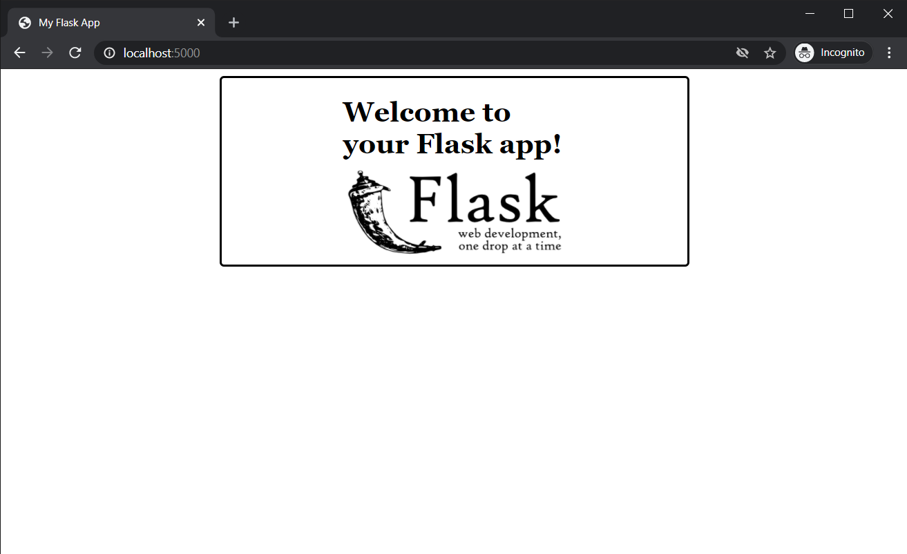 Flask Screenshot