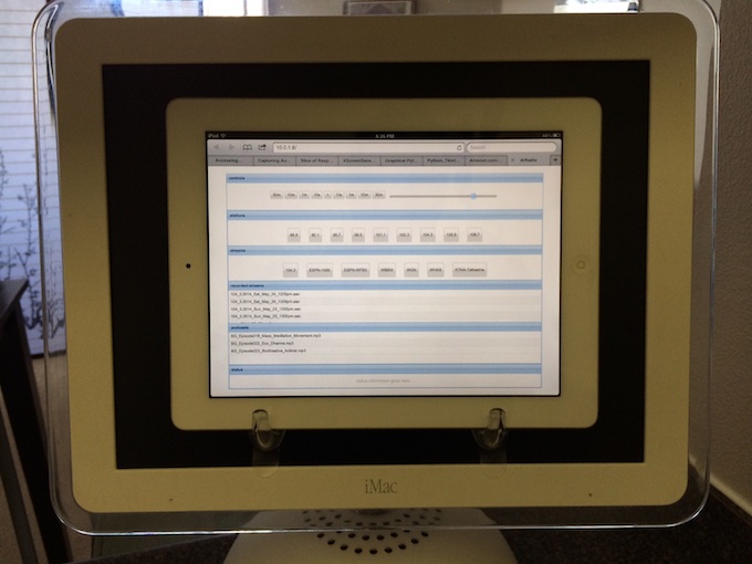 My Raspberry Pi radio - UI on my iPad