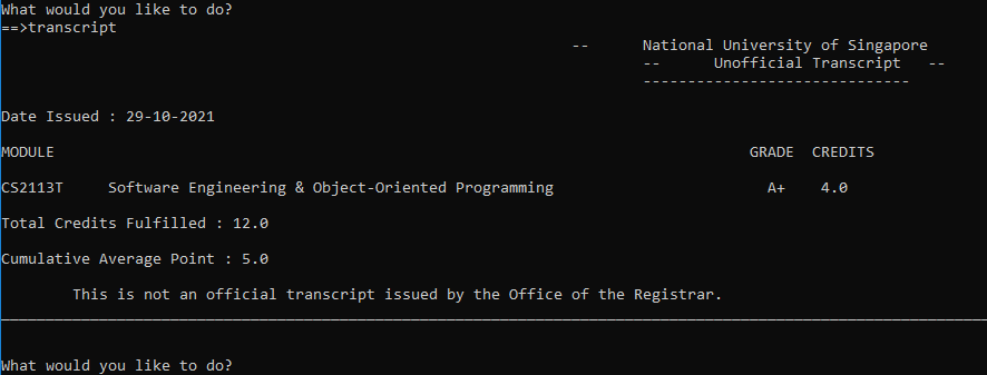Incorrect total credits calculation · Issue #9 · alvintan01/ped · GitHub