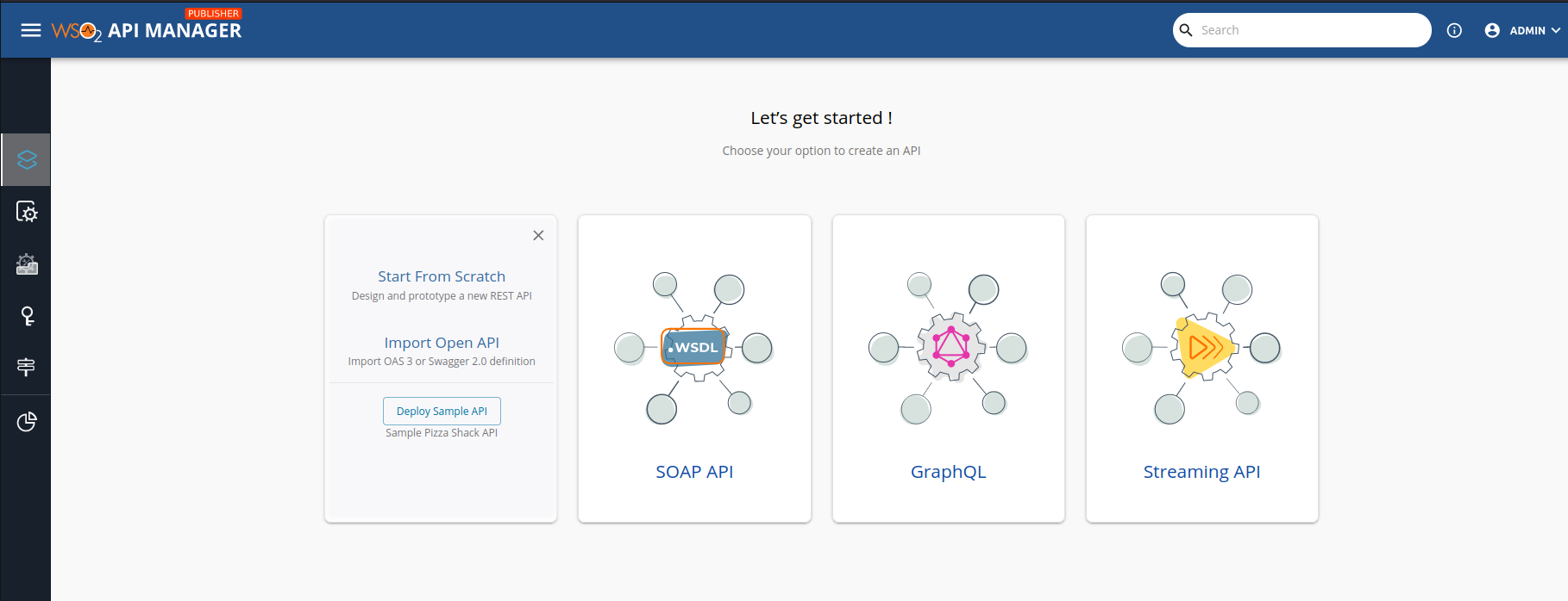 rest api interface select open api