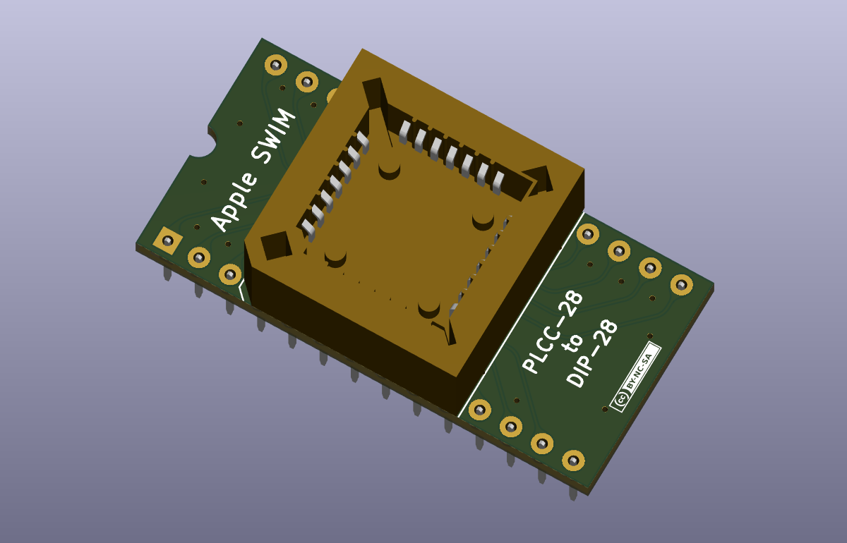 Apple-SWIM-PLCC-44-to-DIP-28, from the project README