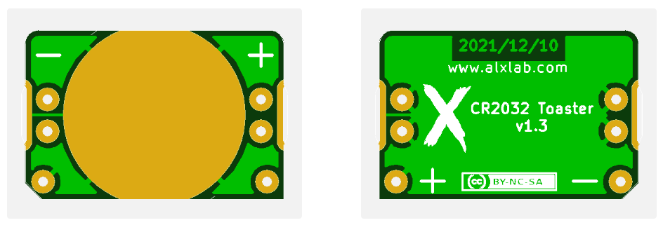 Cr2032 toaster, from the project README