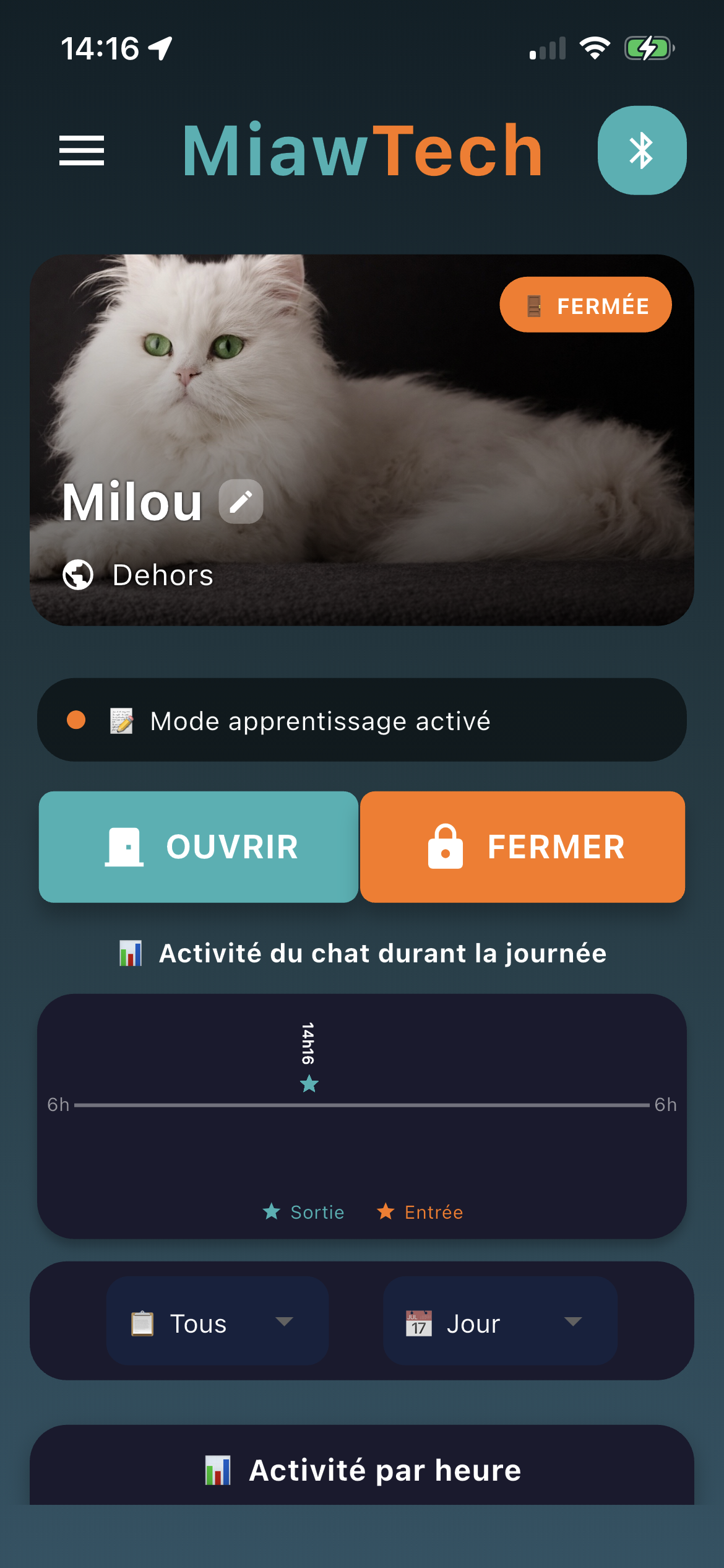 Écran accueil app