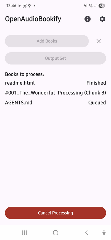 main activity, rendering state