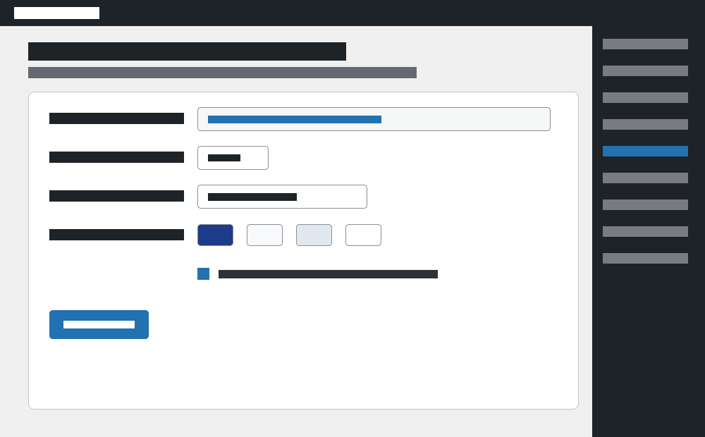 Admin Settings