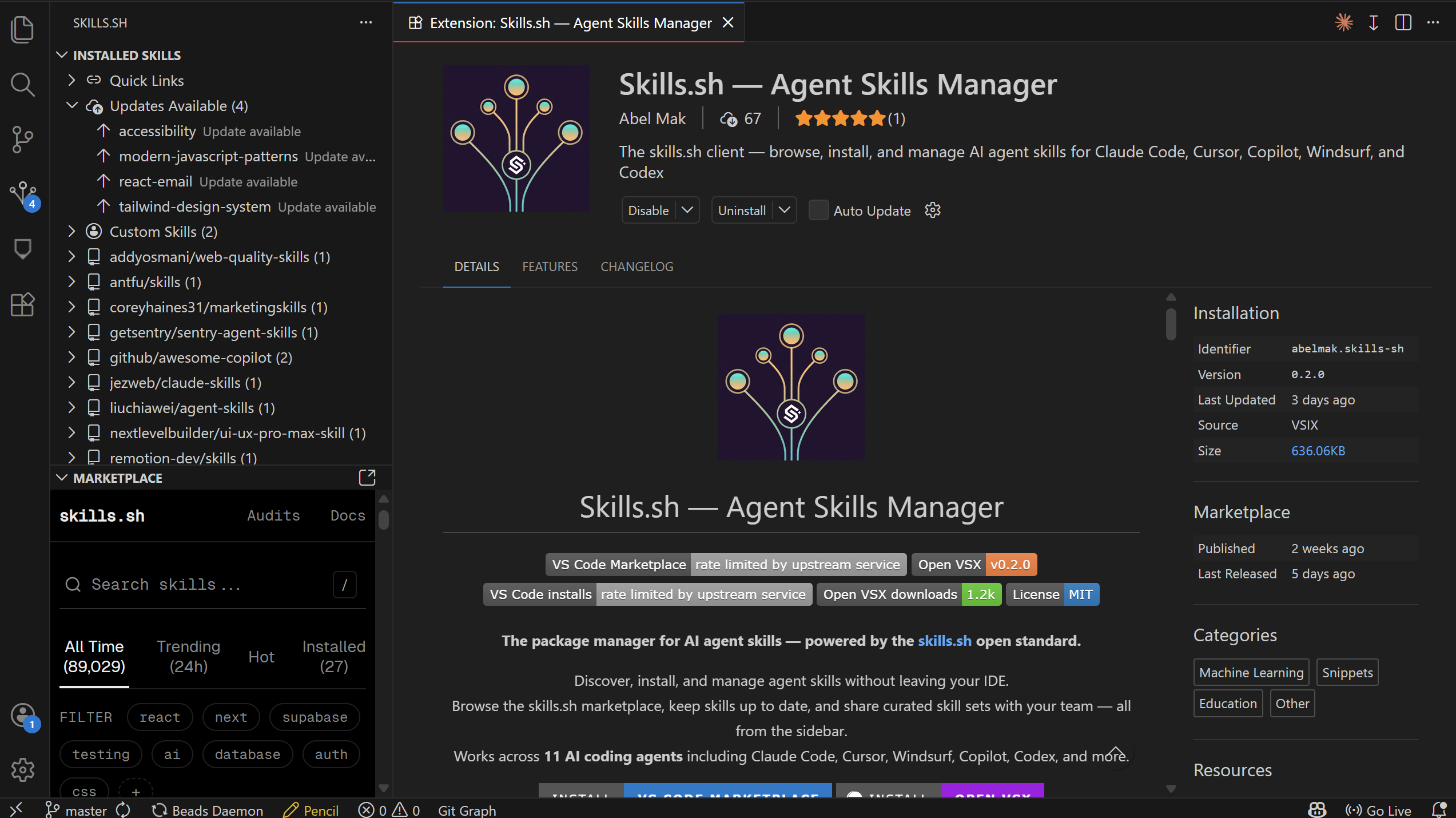 Find and install a skill in seconds