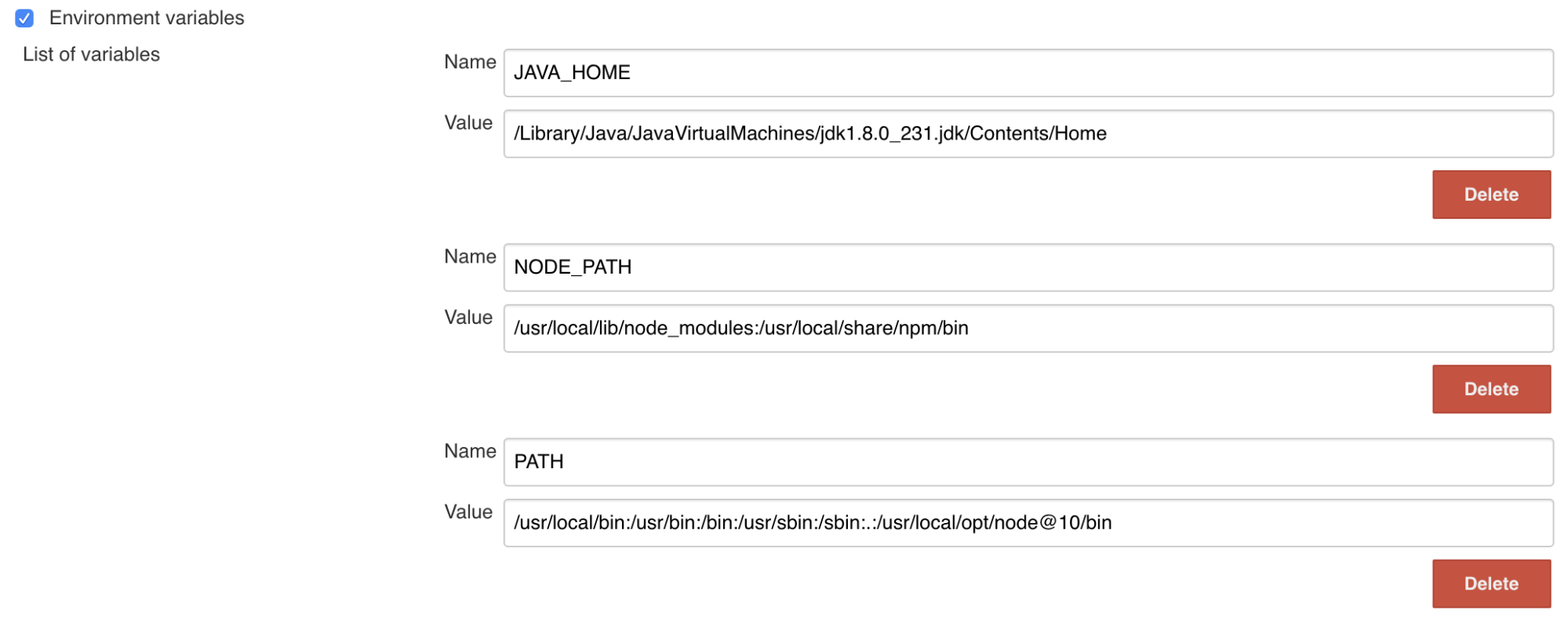 Jenkins PATH and environment