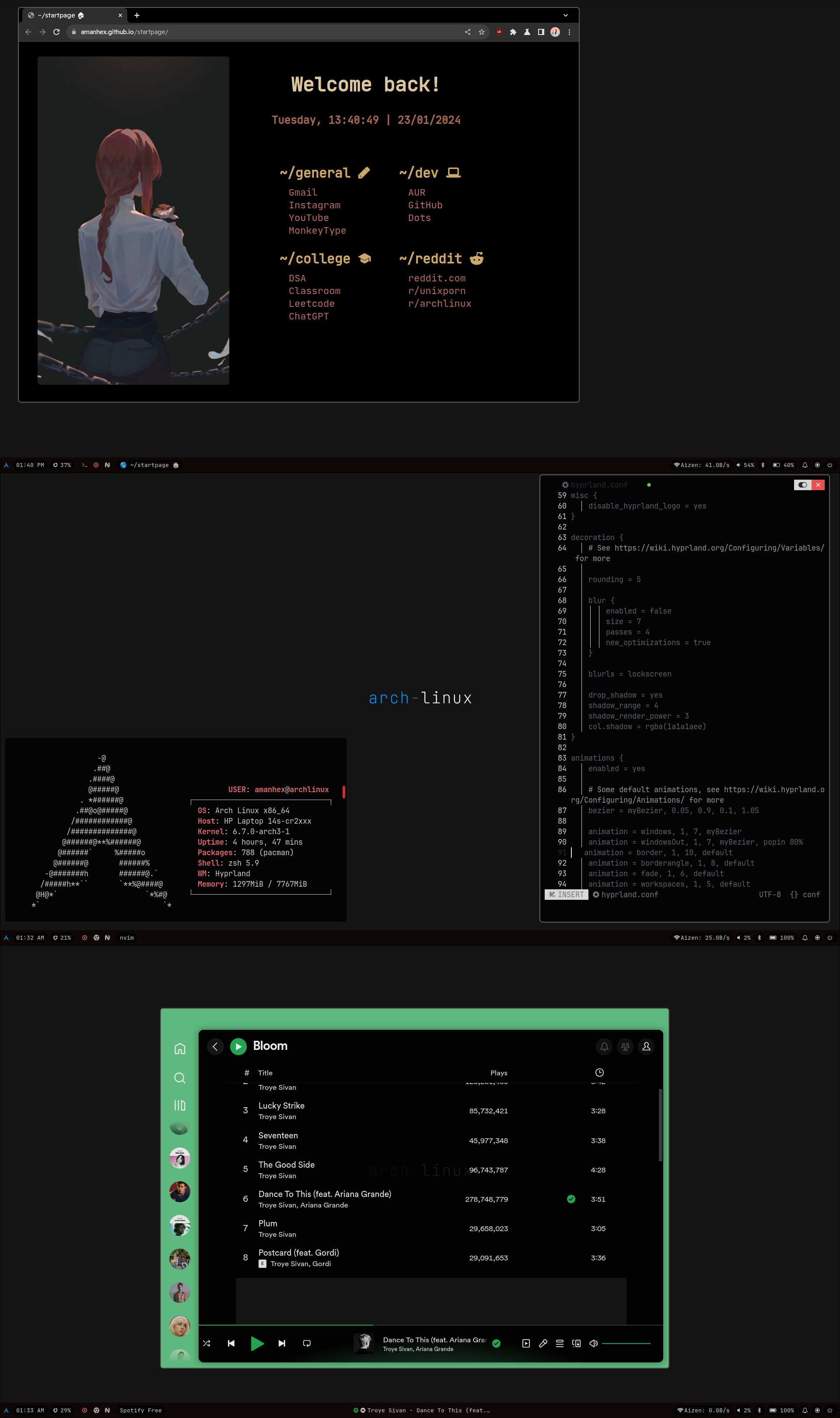 GitHub - Amanhex/dotfiles: Dotfiles For Linux Build