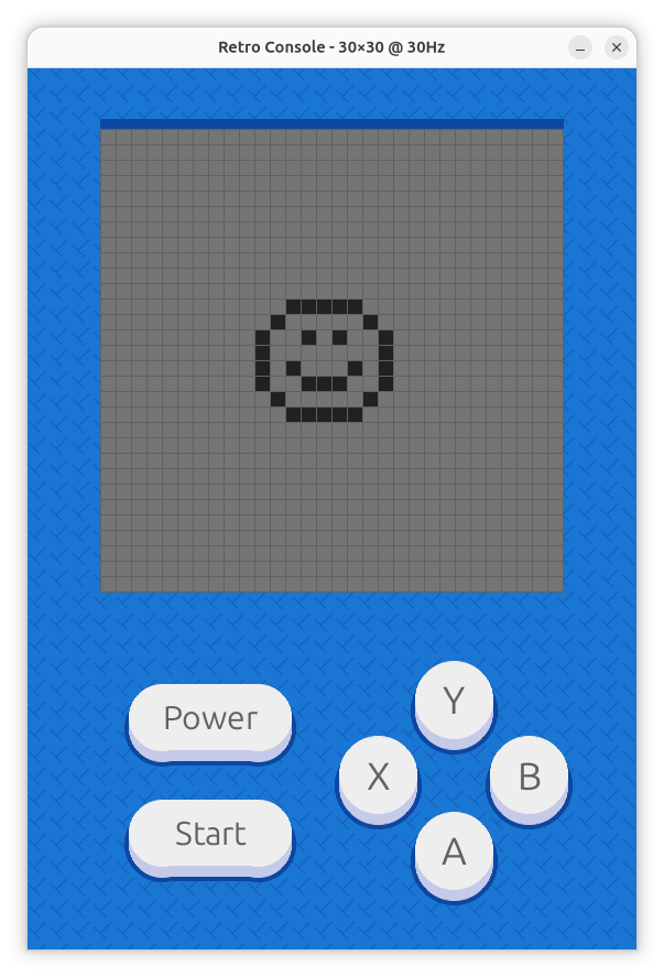 Screenshot of the Retro Console