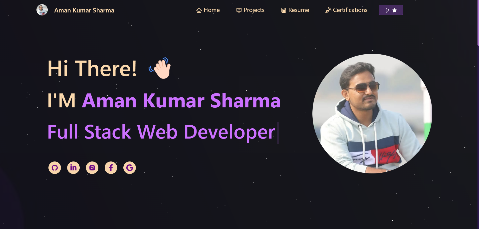 GitHub - amansharma6664/Personal-Portfolio: Welcome to my personal ...