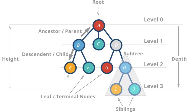 tree data structure properties