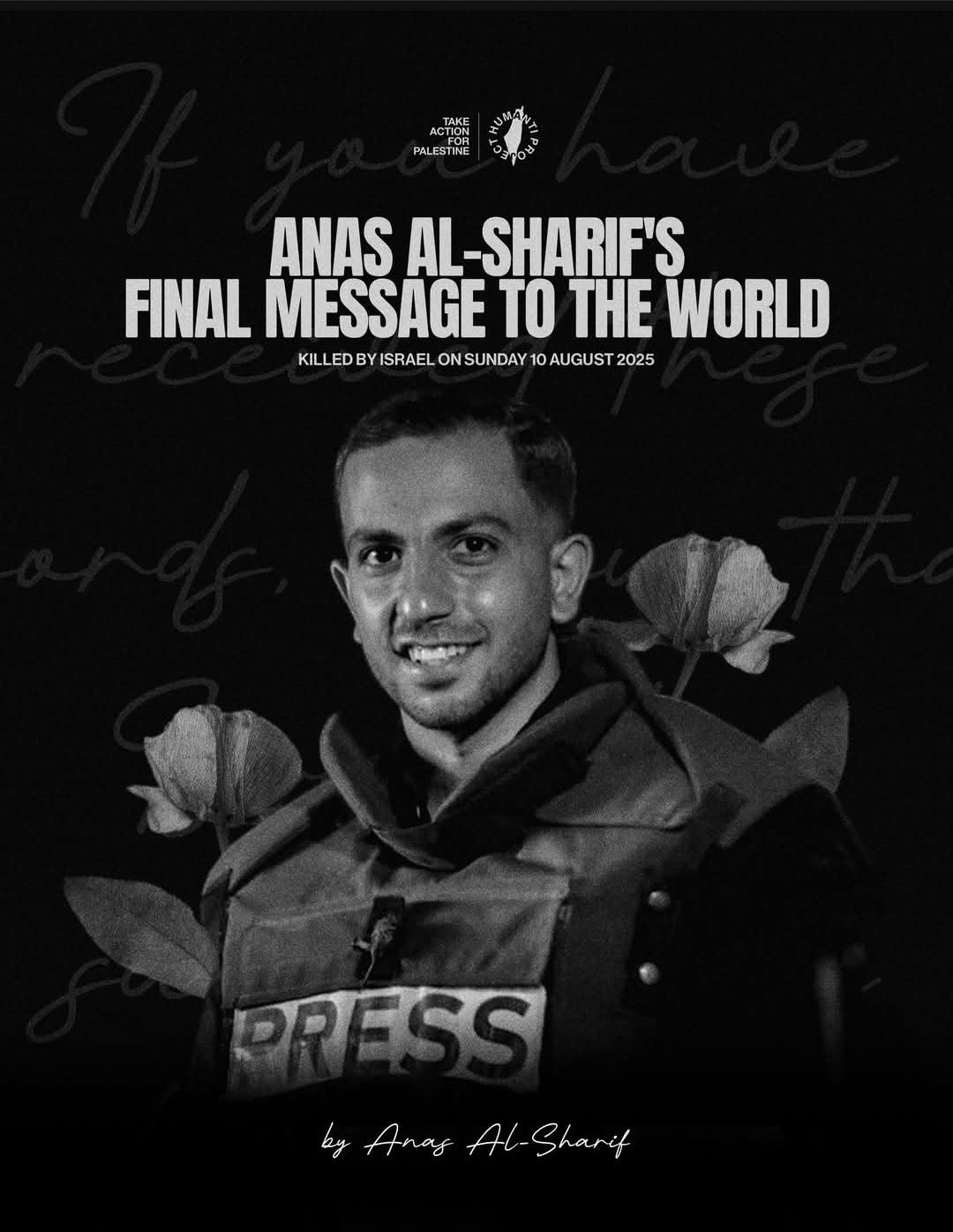 Anas al-Sharif memorial photograph 1