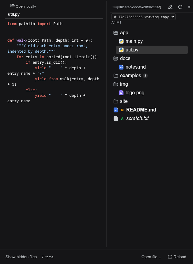 filestab screenshot 4
