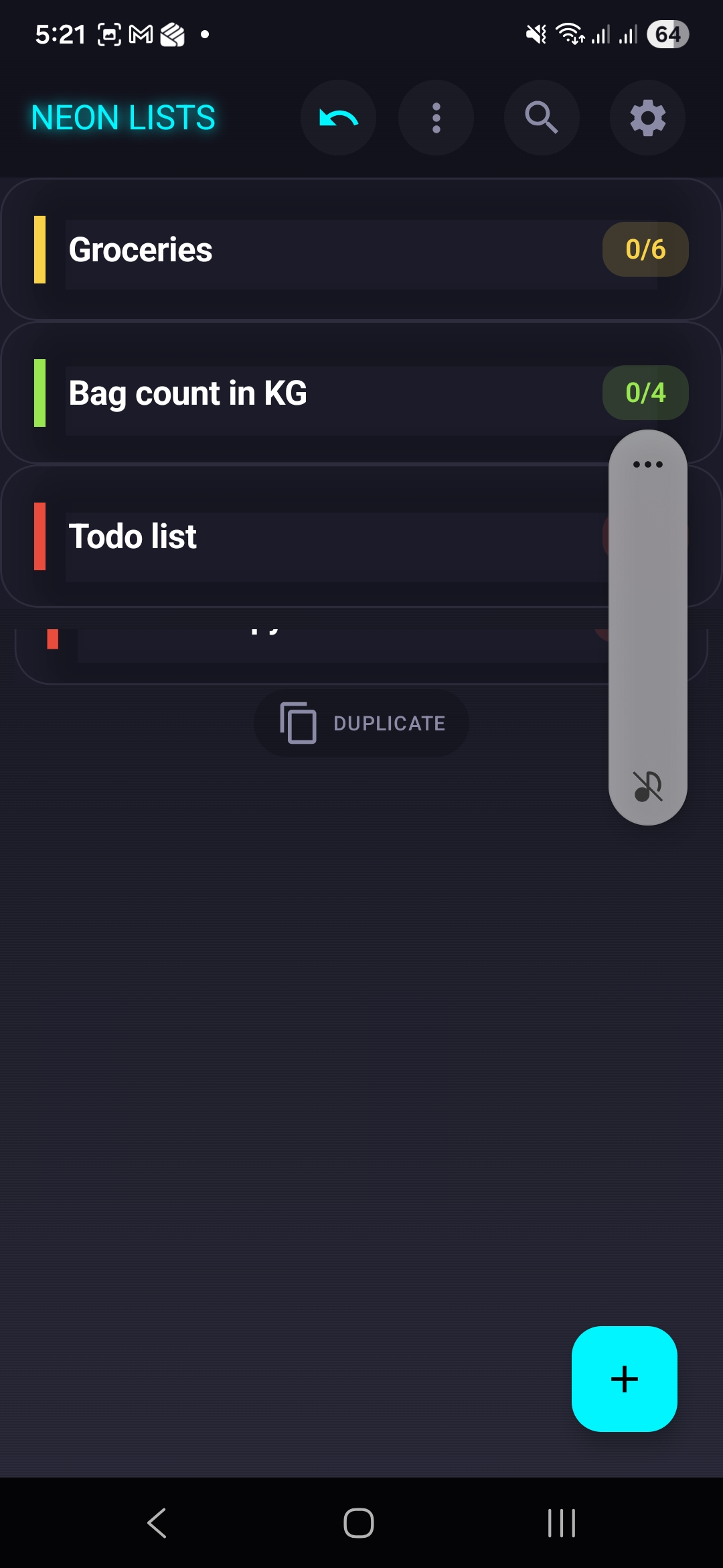 Hold + drag to duplicate