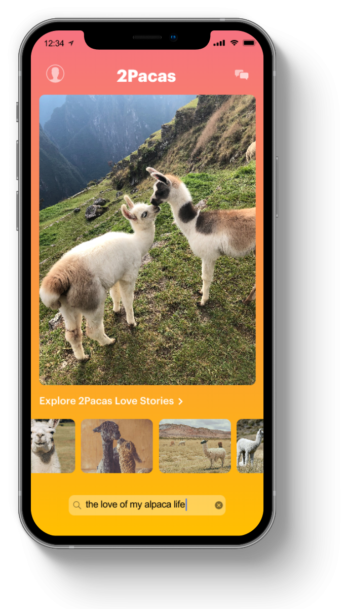 iPhone mockup of the 2Pacas app