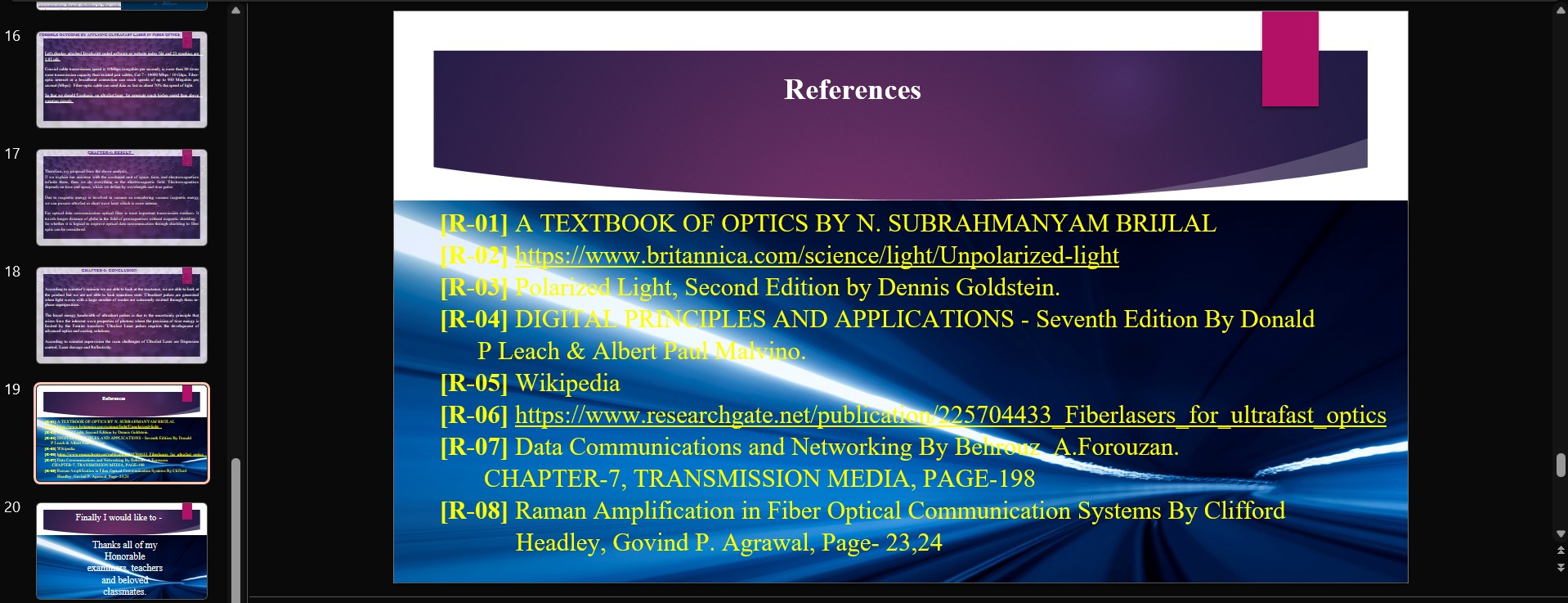 Slide 19 image for References