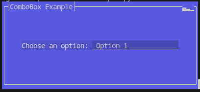 ComboBox Example