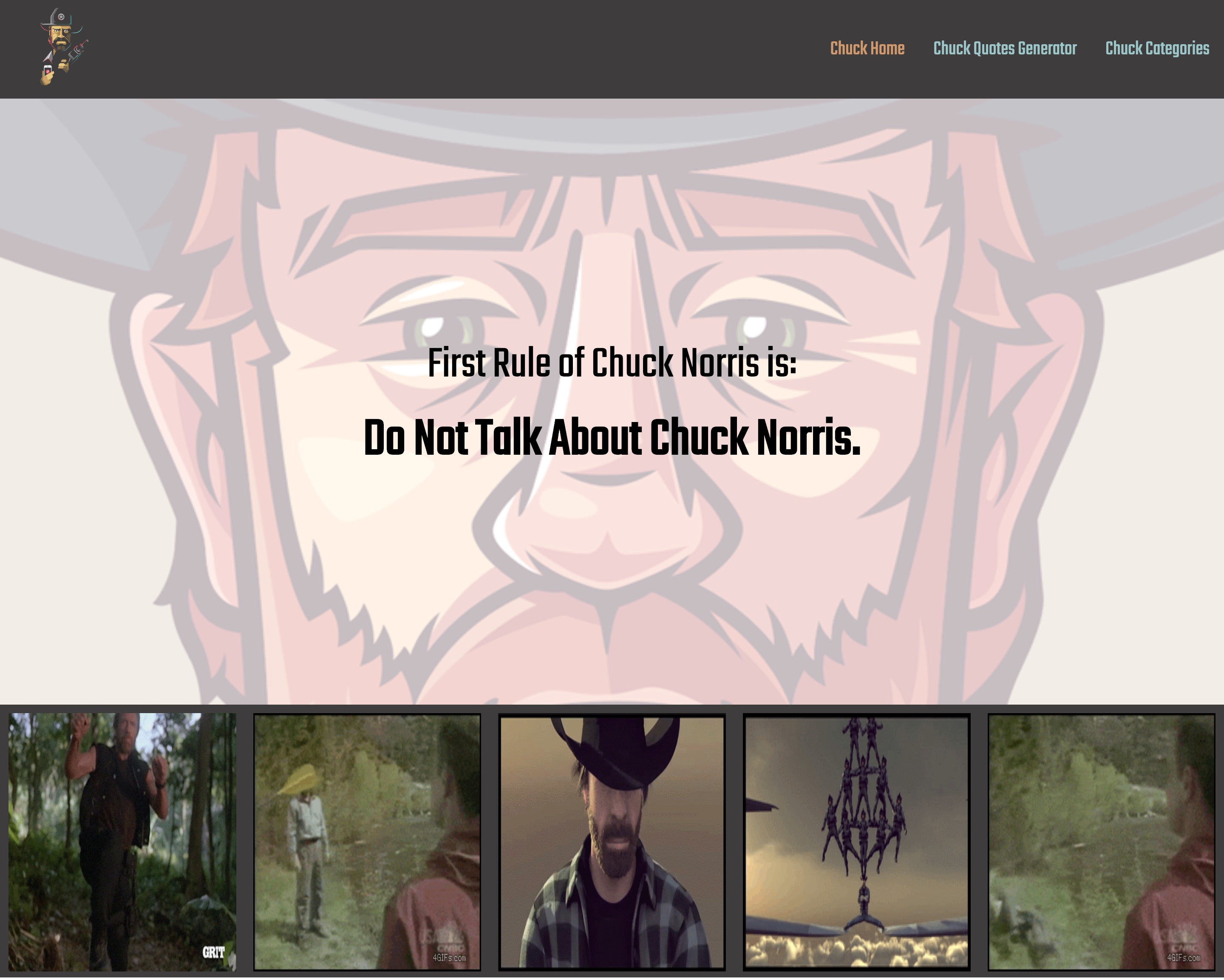 GitHub - amirasalah/Chuck-Norris-Extravaganza: First Rule of Chuck ...