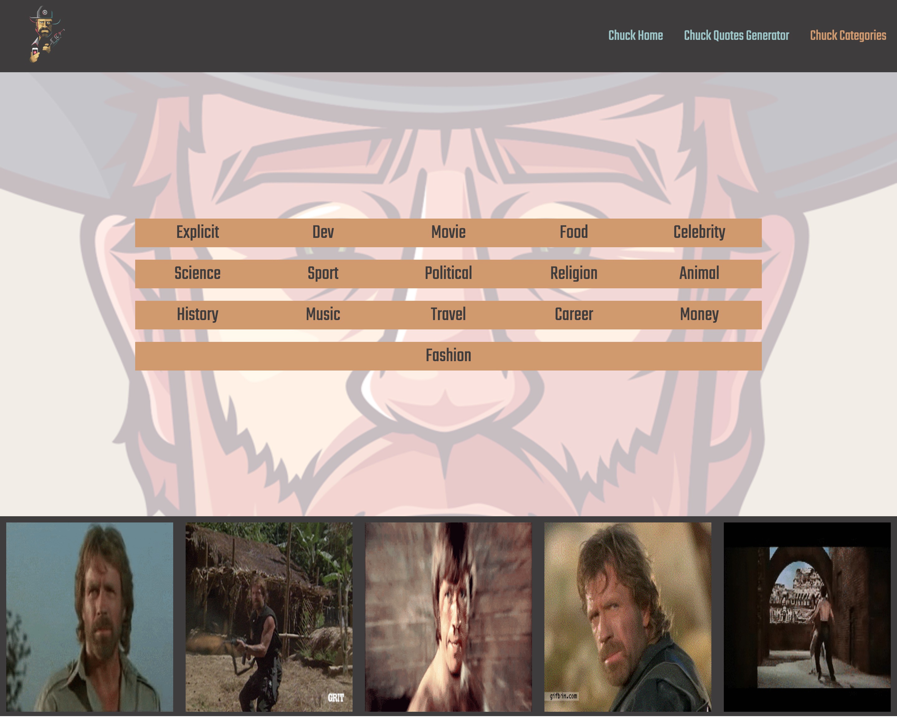 GitHub - amirasalah/Chuck-Norris-Extravaganza: First Rule of Chuck ...