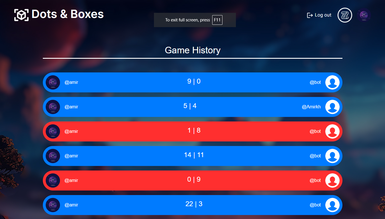 Game History