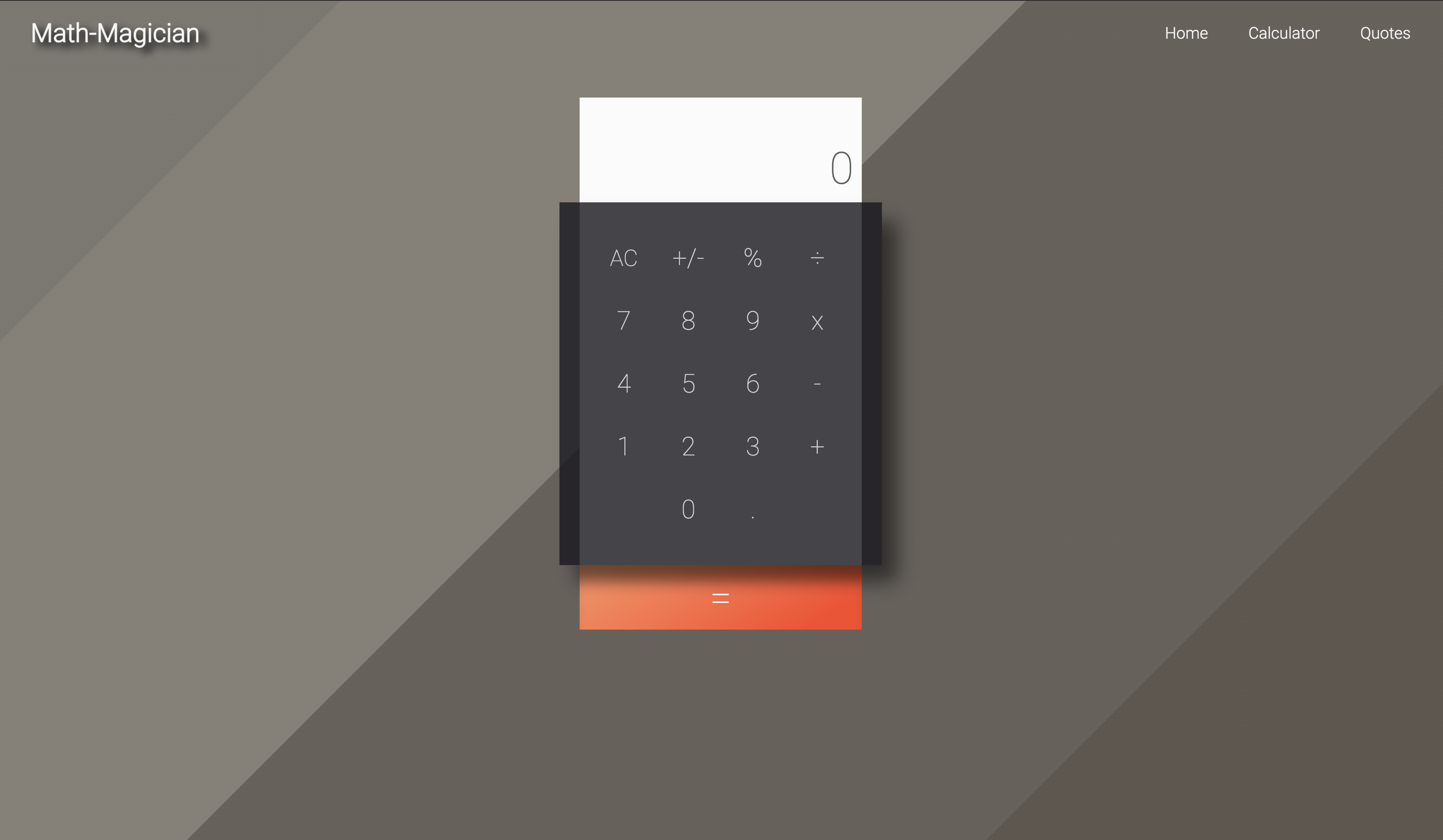 Calculator Page