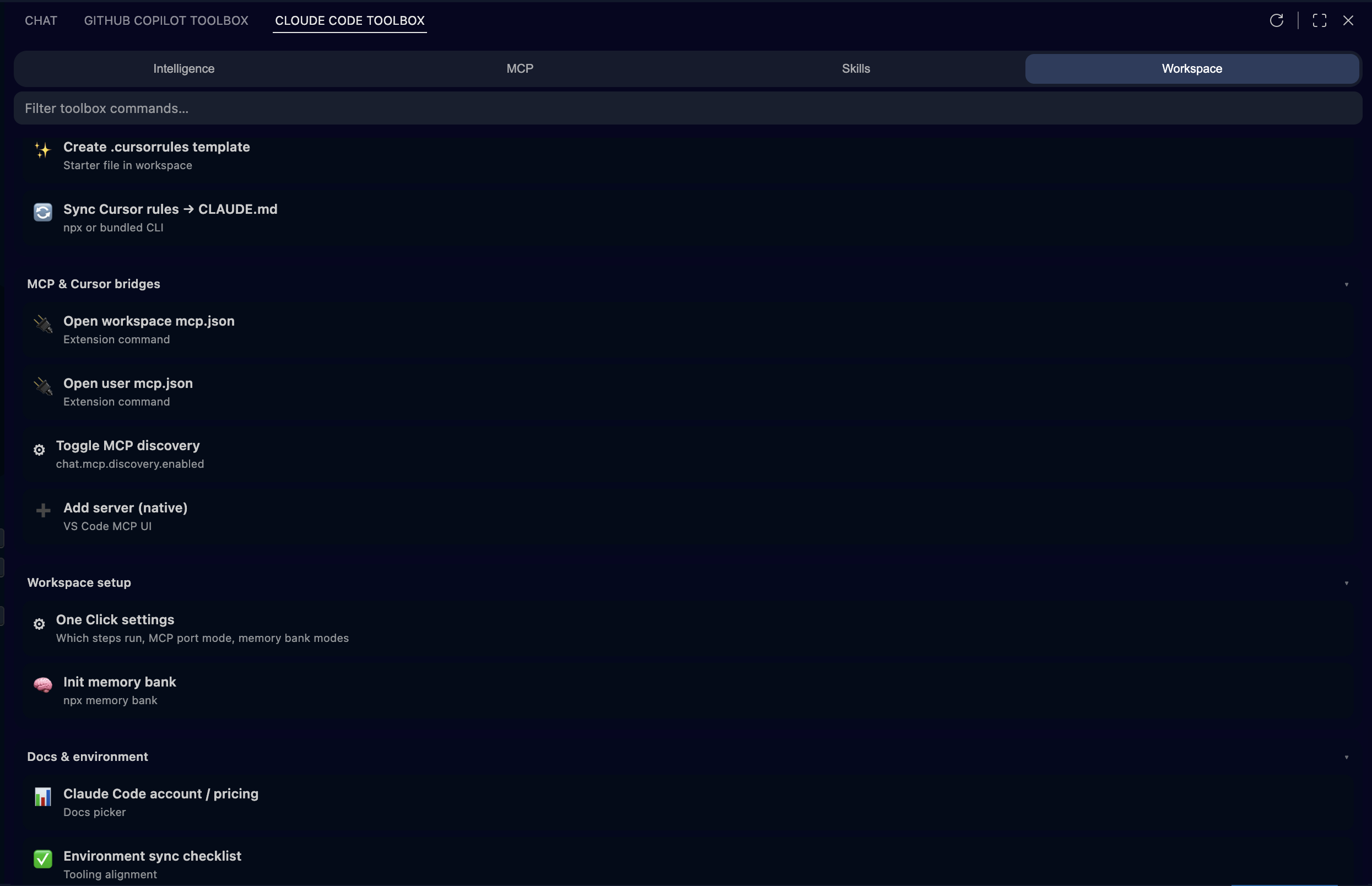 Context hygiene and quick actions. Click to view fullscreen.