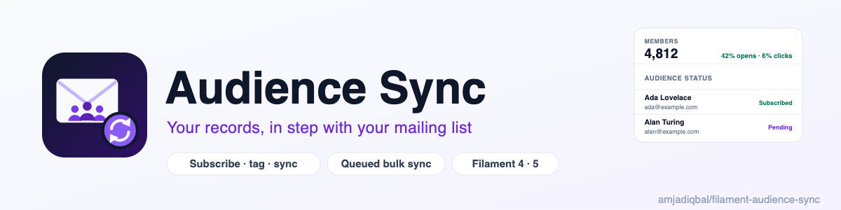 Audience Sync: your records, in step with your mailing list