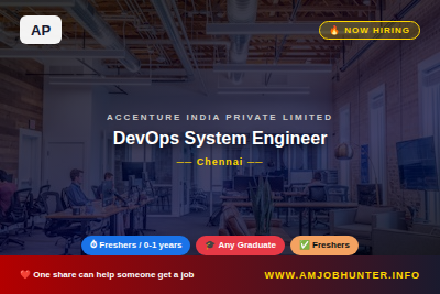 Accenture India Private Limited Hiring - DevOps System Engineer