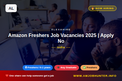 Alexahire Hiring - Amazon Freshers Job Vacancies 2025 | Apply Now