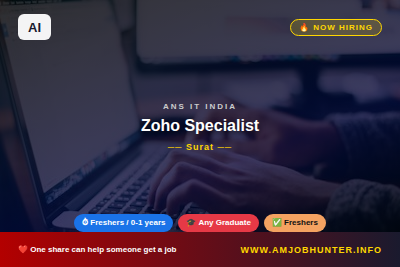 ANS IT India Hiring - Zoho Specialist