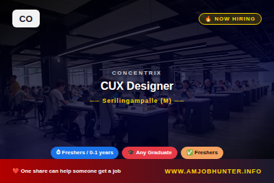 Concentrix Hiring - CUX Designer