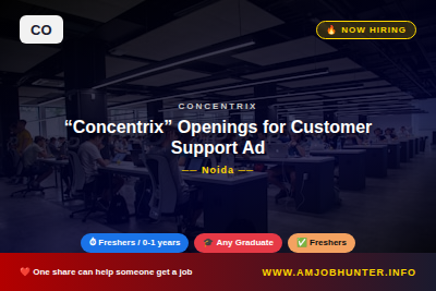 Concentrix Hiring - “Concentrix” Openings for Customer Support Advisor