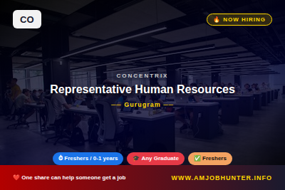 Concentrix Hiring - Representative Human Resources