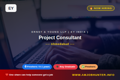 Ernst & Young LLP ( EY India ) Hiring - Project Consultant