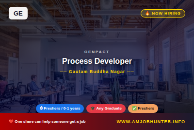 Genpact Hiring - Process Developer