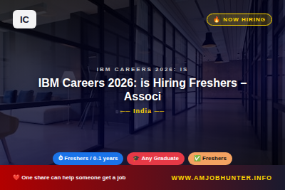 IBM Careers 2026: is Hiring - IBM Careers 2026: is Hiring Freshers – Associate System Engineer | Apply Now!