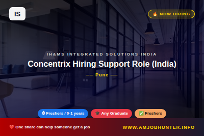 IH&MS Integrated Solutions India Hiring - Concentrix Hiring Support Role (India)