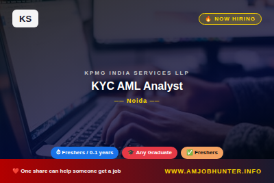 Kpmg India Services Llp Hiring - KYC AML Analyst