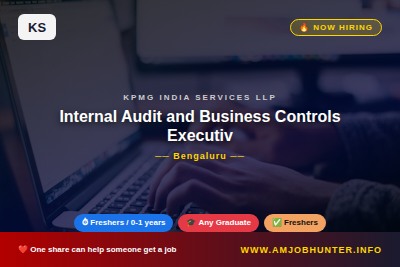 Kpmg India Services Llp Hiring - Internal Audit and Business Controls Executive