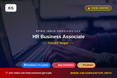Kpmg India Services Llp Hiring - HR Business Associate